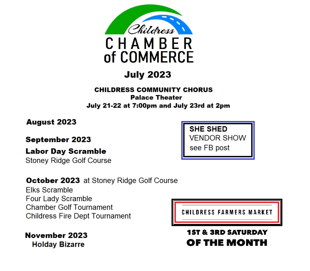 Google Calendar Childress Chamber of Commerce